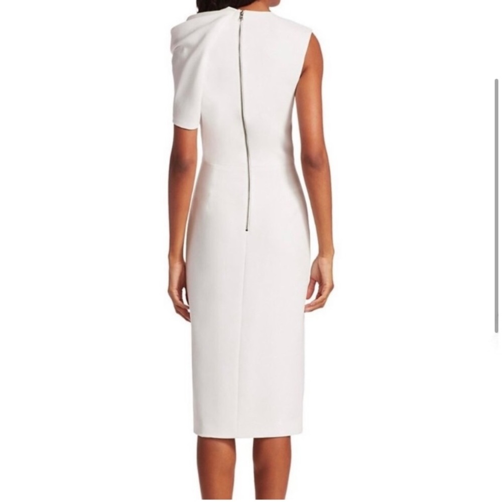 Alice + Olivia White One Shoulder Sheath Dress - Picture 3 of 5